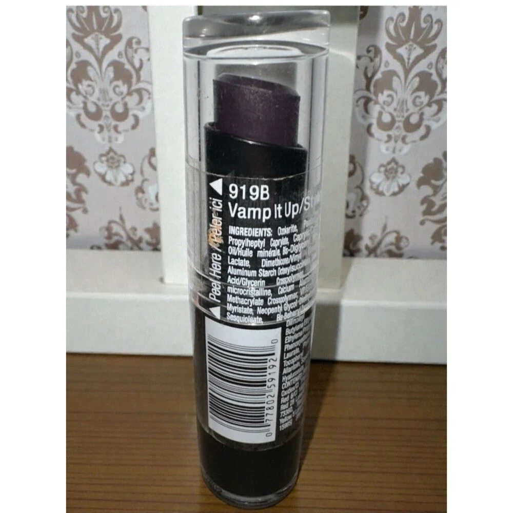 Wet n Wild Lipstick 919B Vamp It Up Semi Matte Cream Finish Longwear Lipstick